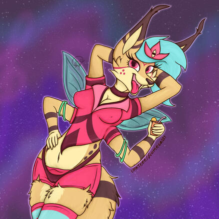 Queen bee (slight) Redesign I drew https://www.furaffinity.net/view/63731490/